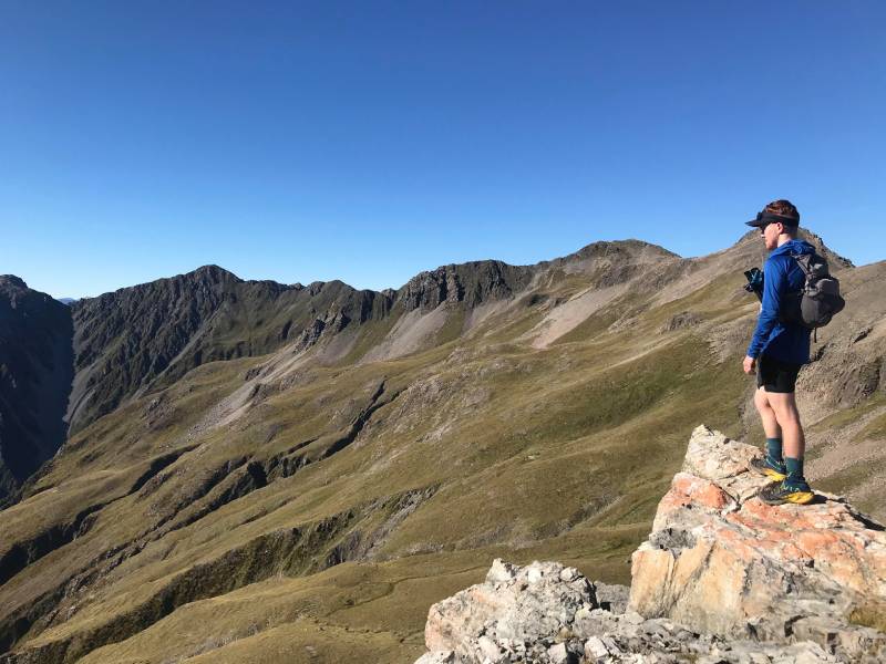 Ben, in his element in the mountains