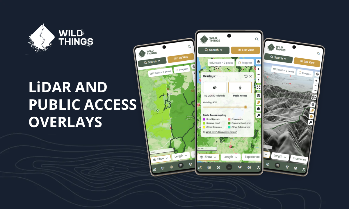 New: LiDAR and Public Access overlays