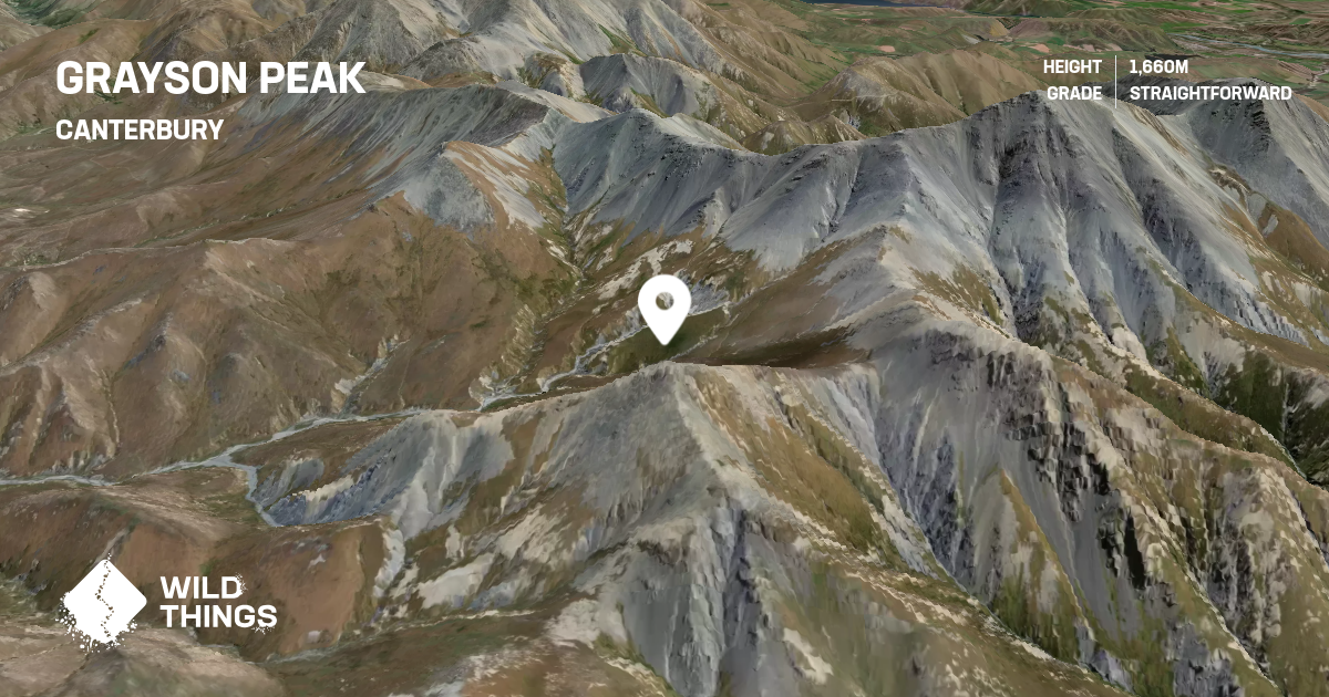 Grayson Peak, Canterbury, New Zealand - Peak Directory - Wild Things