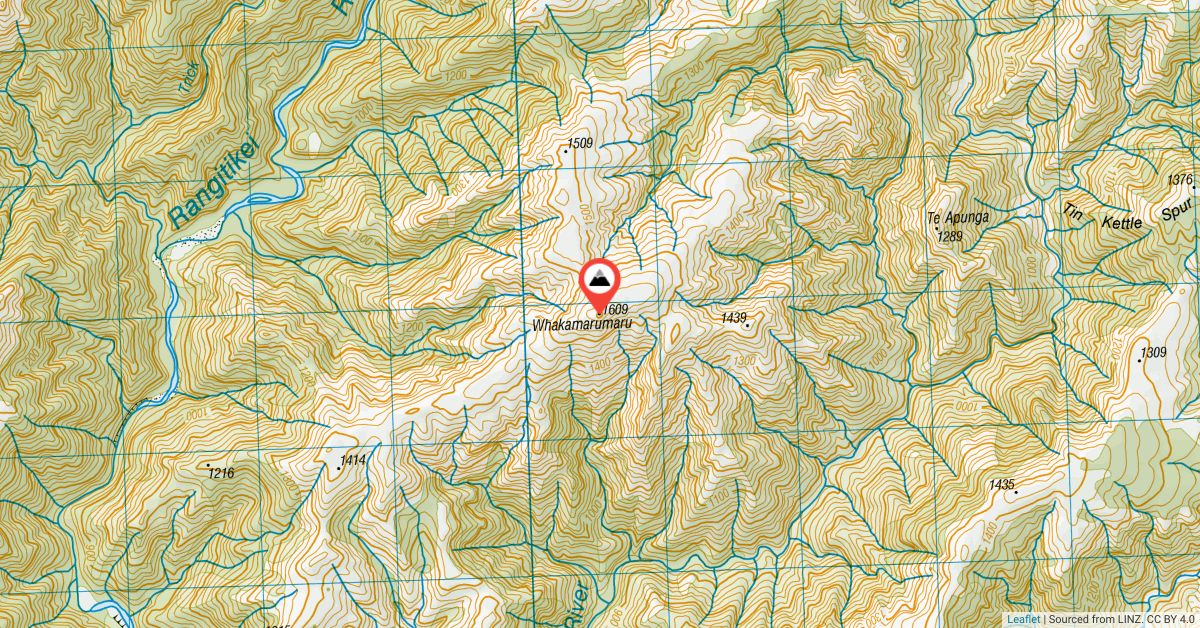 Whakamarumaru, Manawatu Wanganui Peak Directory Wild Things