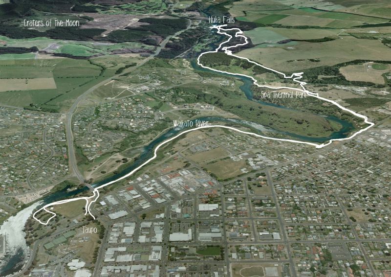 Taupo to Huka Falls Loop